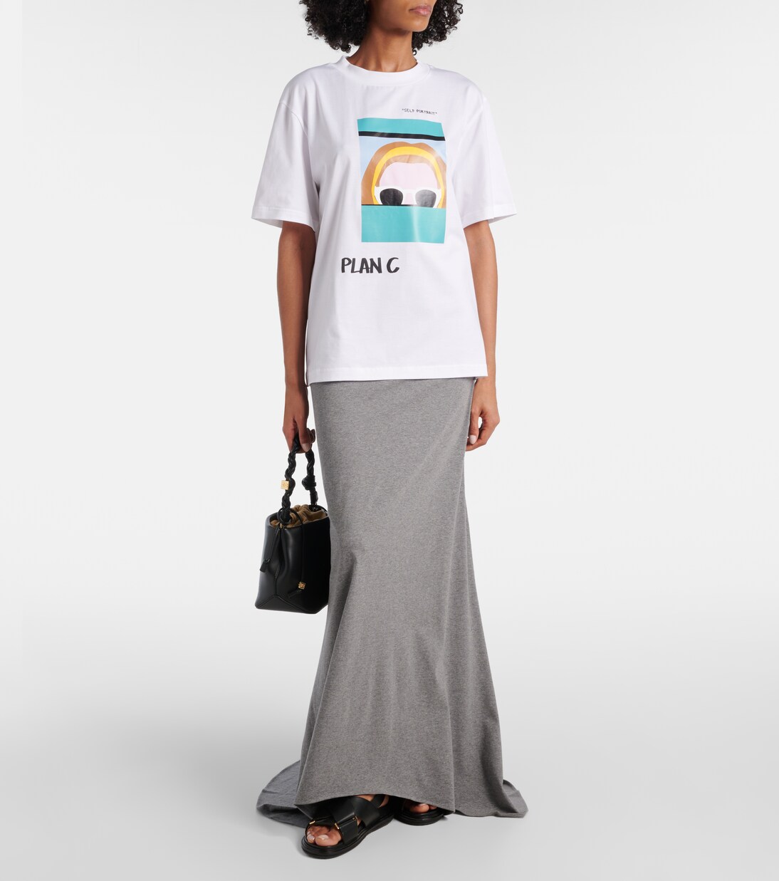 Camiseta de jersey de algodón estampada | Plan C