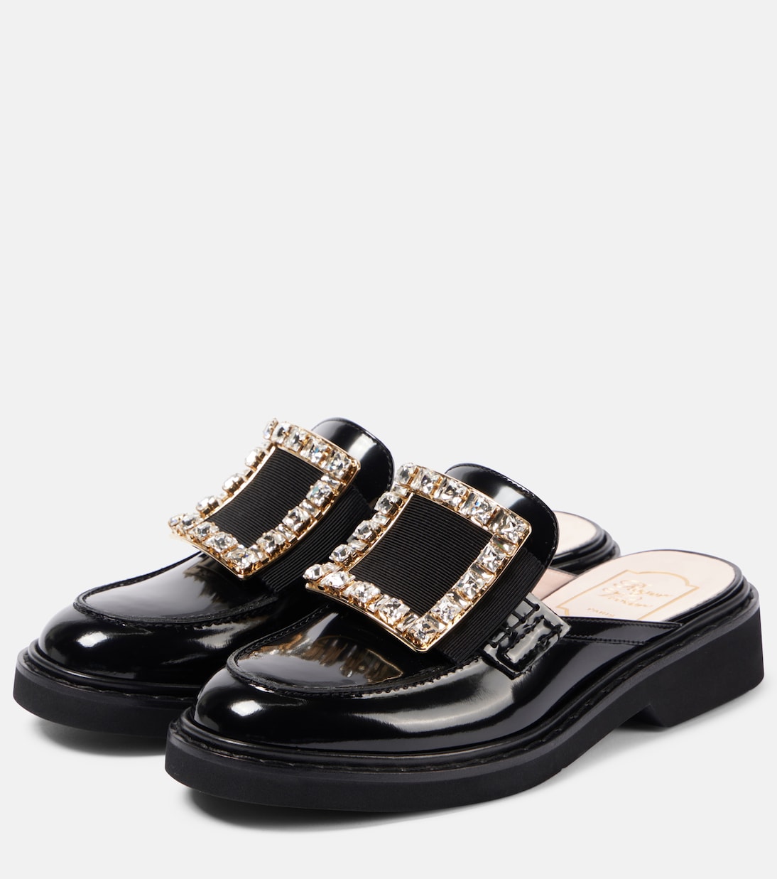 Viv' Rangers embellished leather mules | Roger Vivier