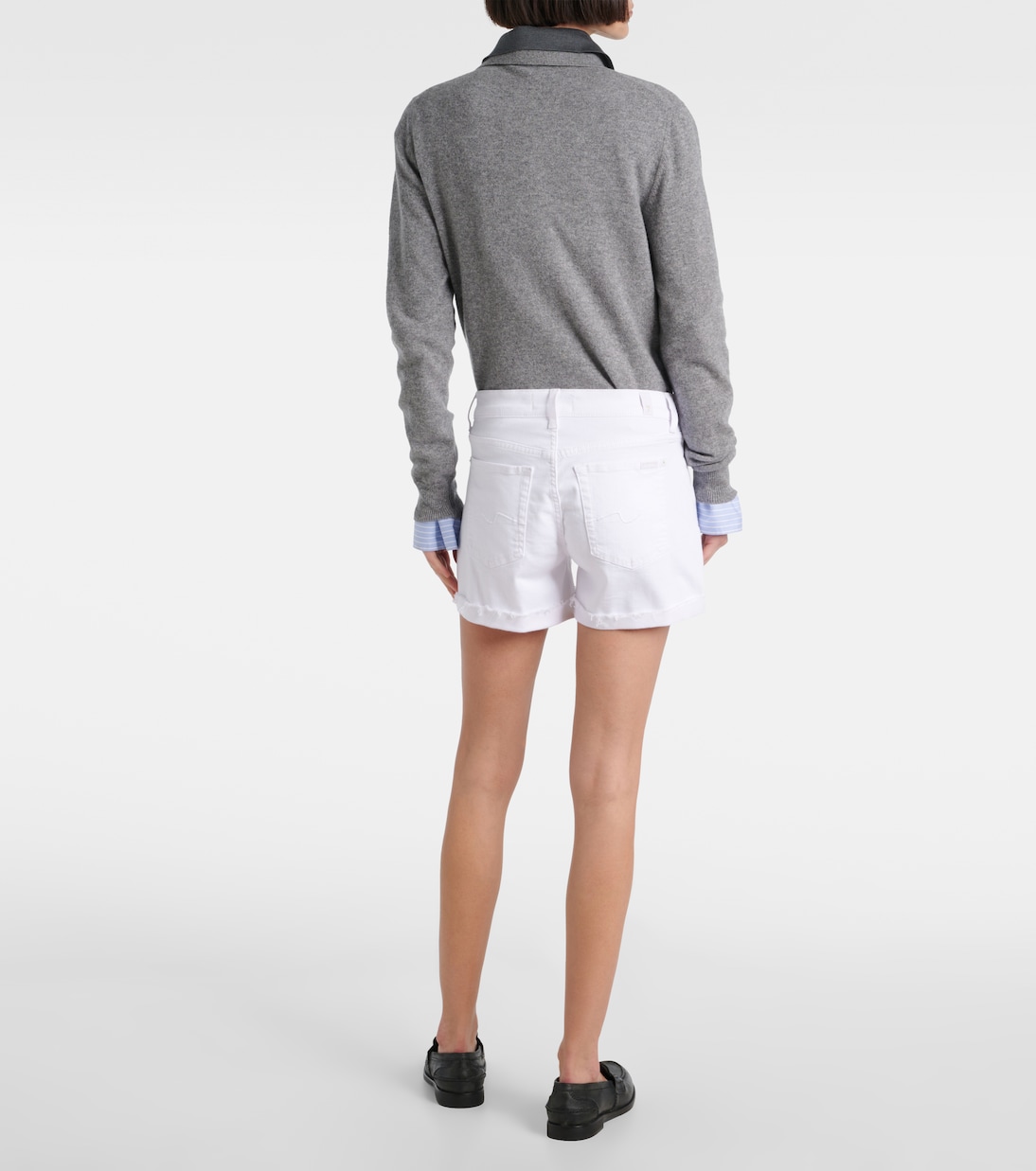 Shorts a vita media in misto cotone | 7 For All Mankind