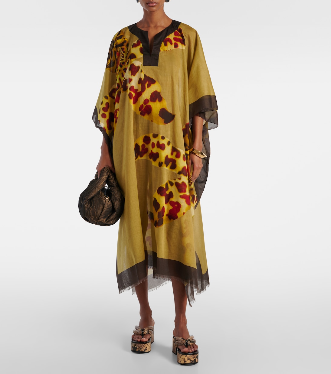 Copricostume in cotone con stampa | Dries Van Noten