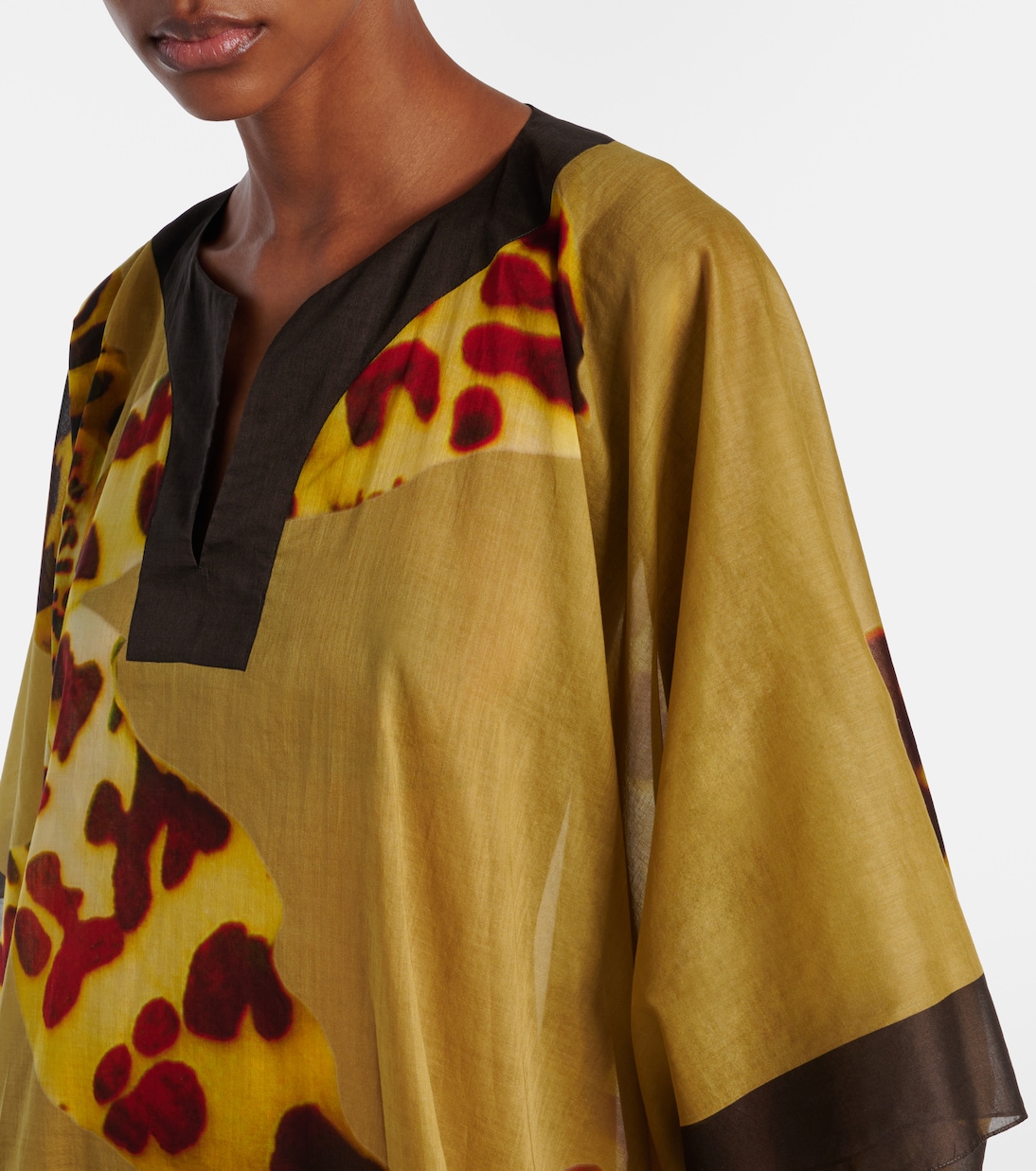 Copricostume in cotone con stampa | Dries Van Noten