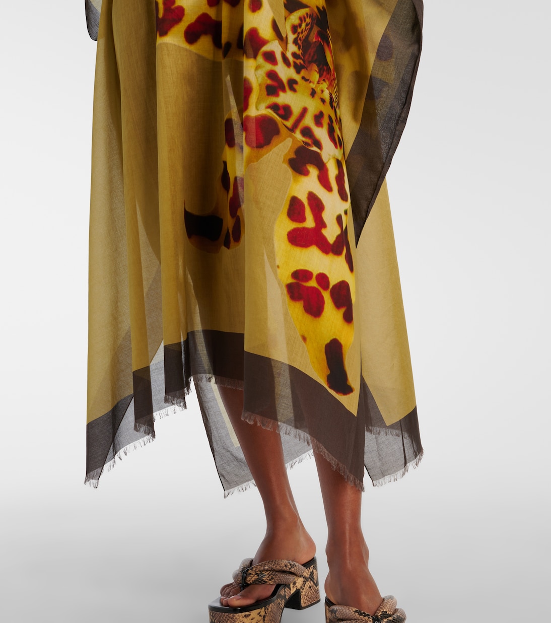 Copricostume in cotone con stampa | Dries Van Noten