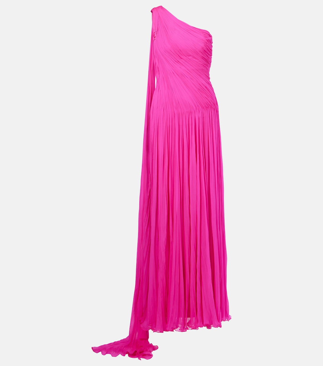 Robe longue en georgette de mousseline | Marmar Halim