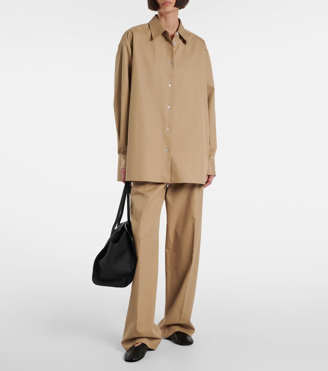 Pantalon Alfidis en coton et cachemire | The Row