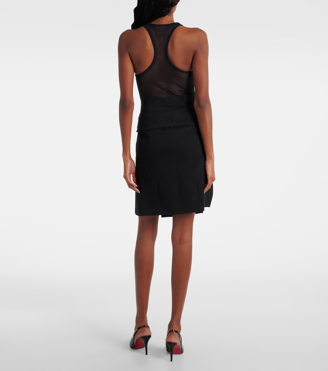 Tank top Scuba in mesh di cotone | Courrèges