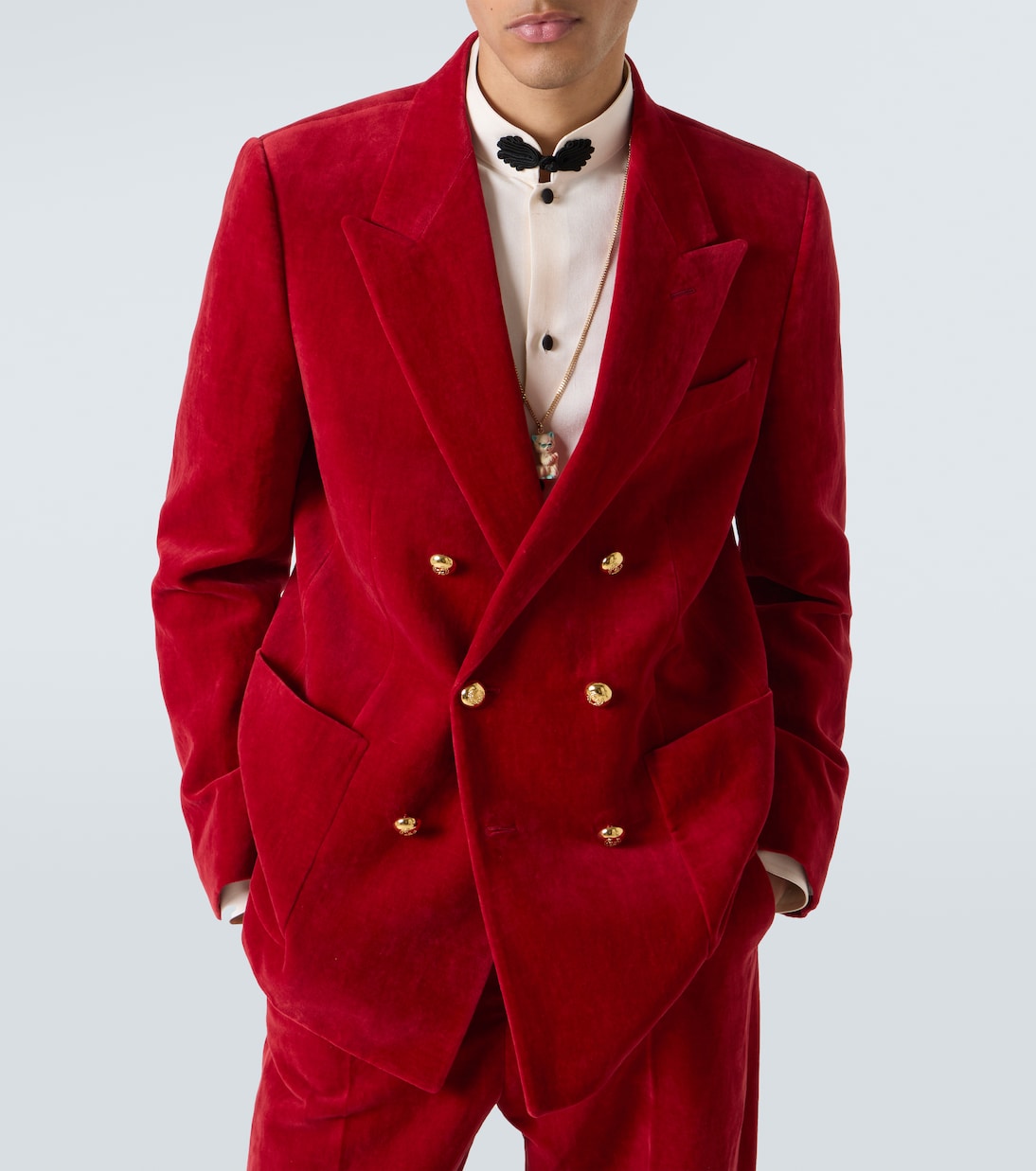 Blazer en velours de coton et lin | Valentino