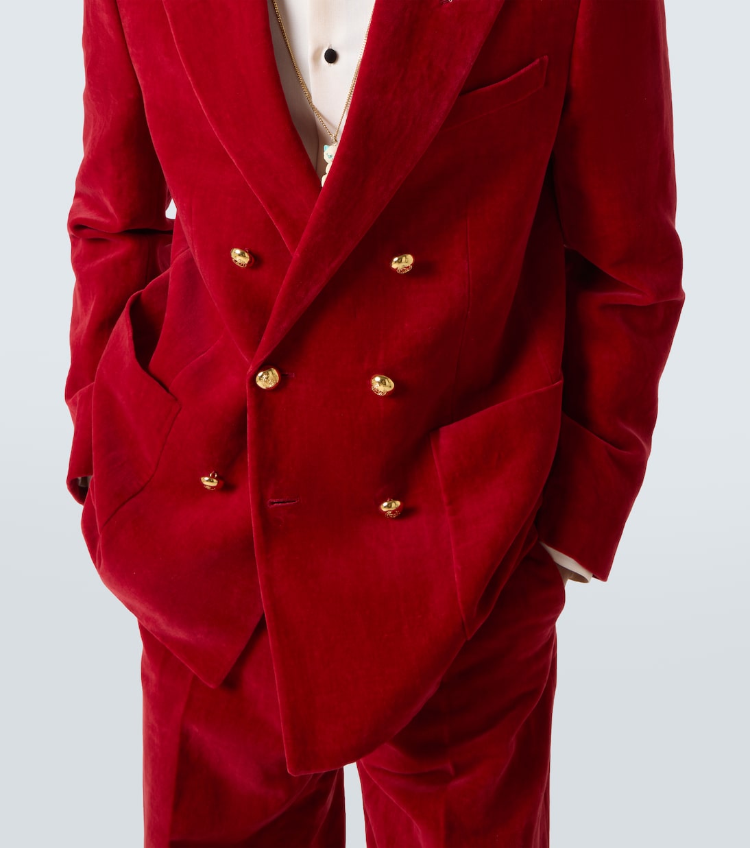 Blazer en velours de coton et lin | Valentino