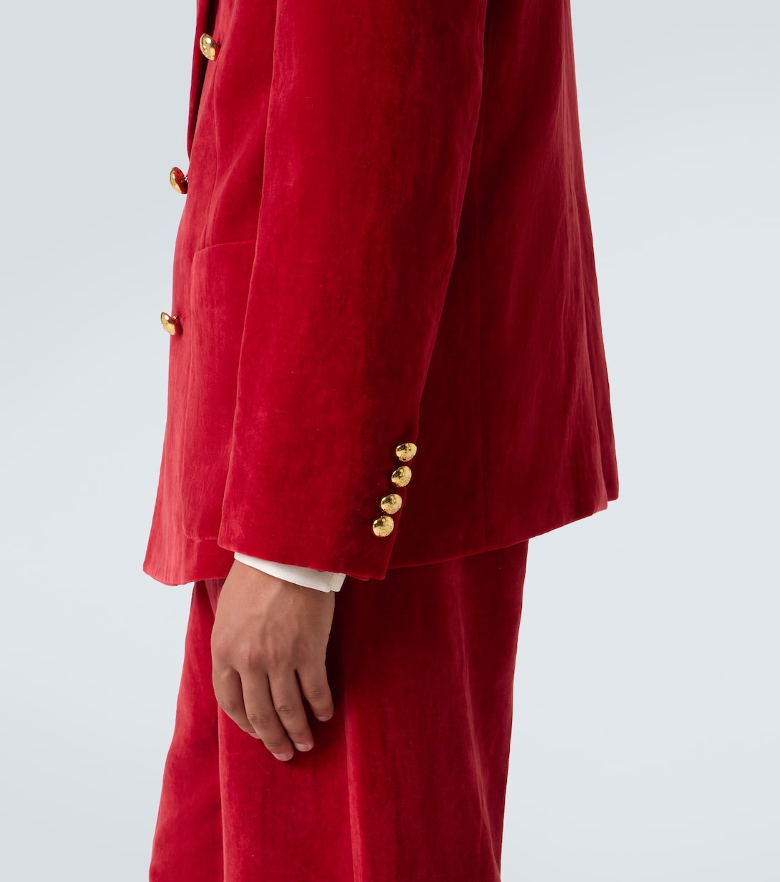 Blazer en velours de coton et lin | Valentino