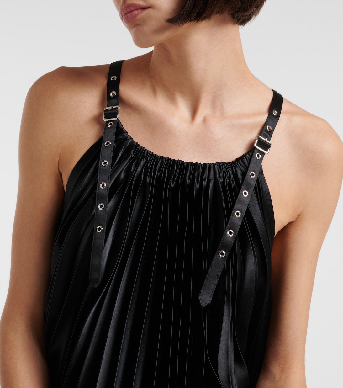 Abito corto in similpelle | Noir Kei Ninomiya
