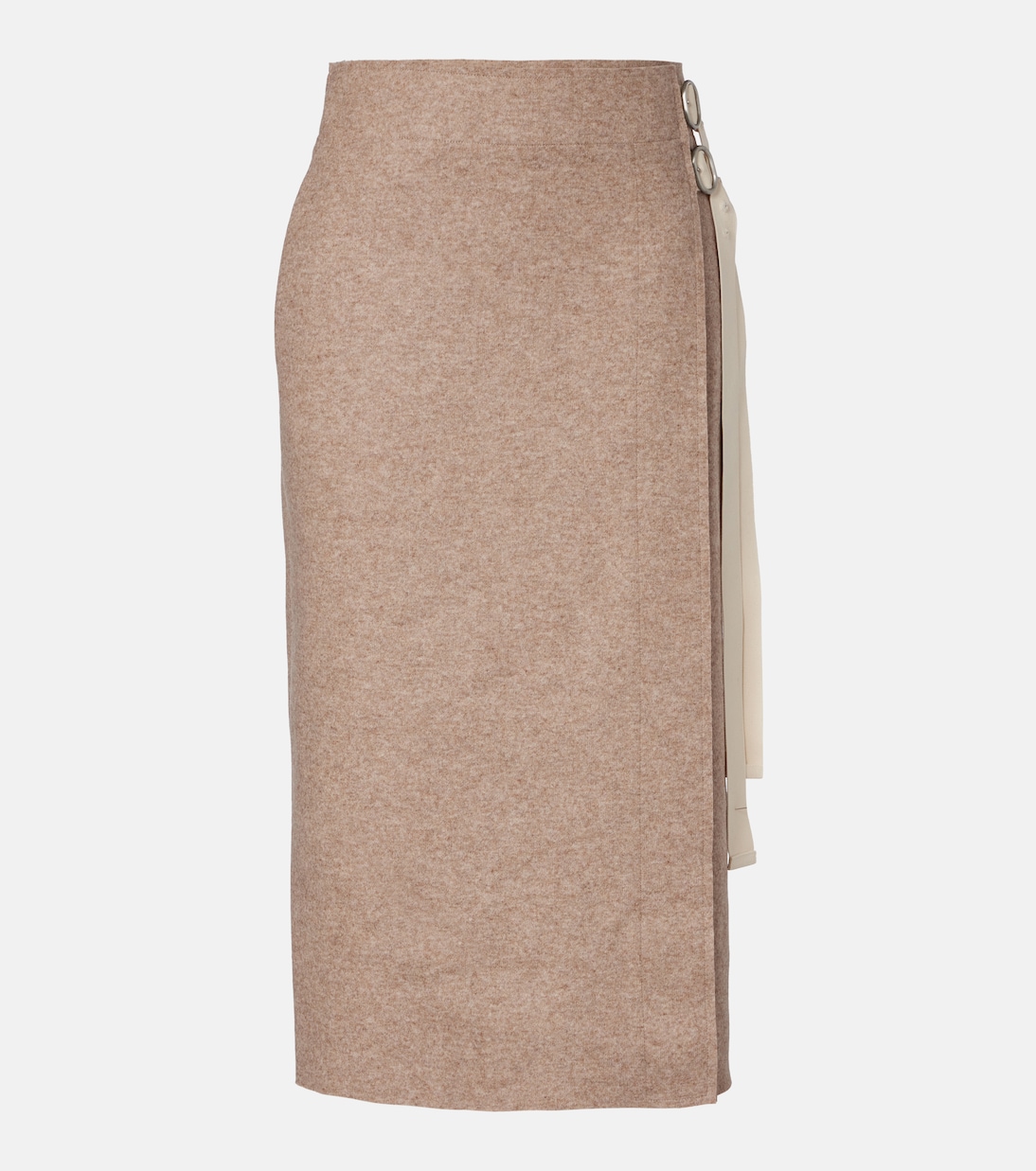 Falda midi en mezcla de lana | Jil Sander