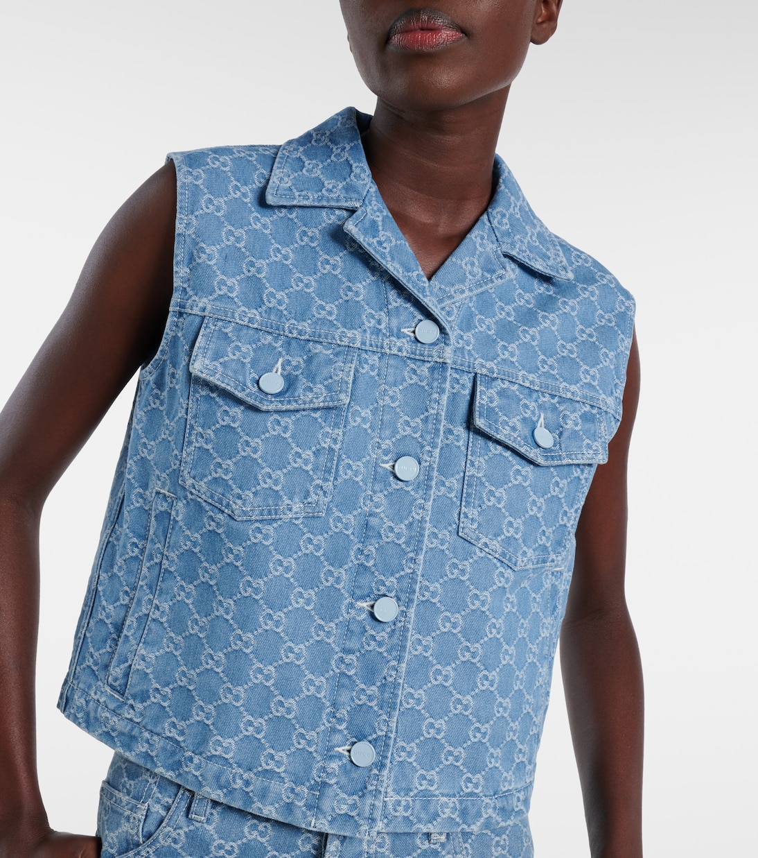 Weste GG aus Denim | Gucci