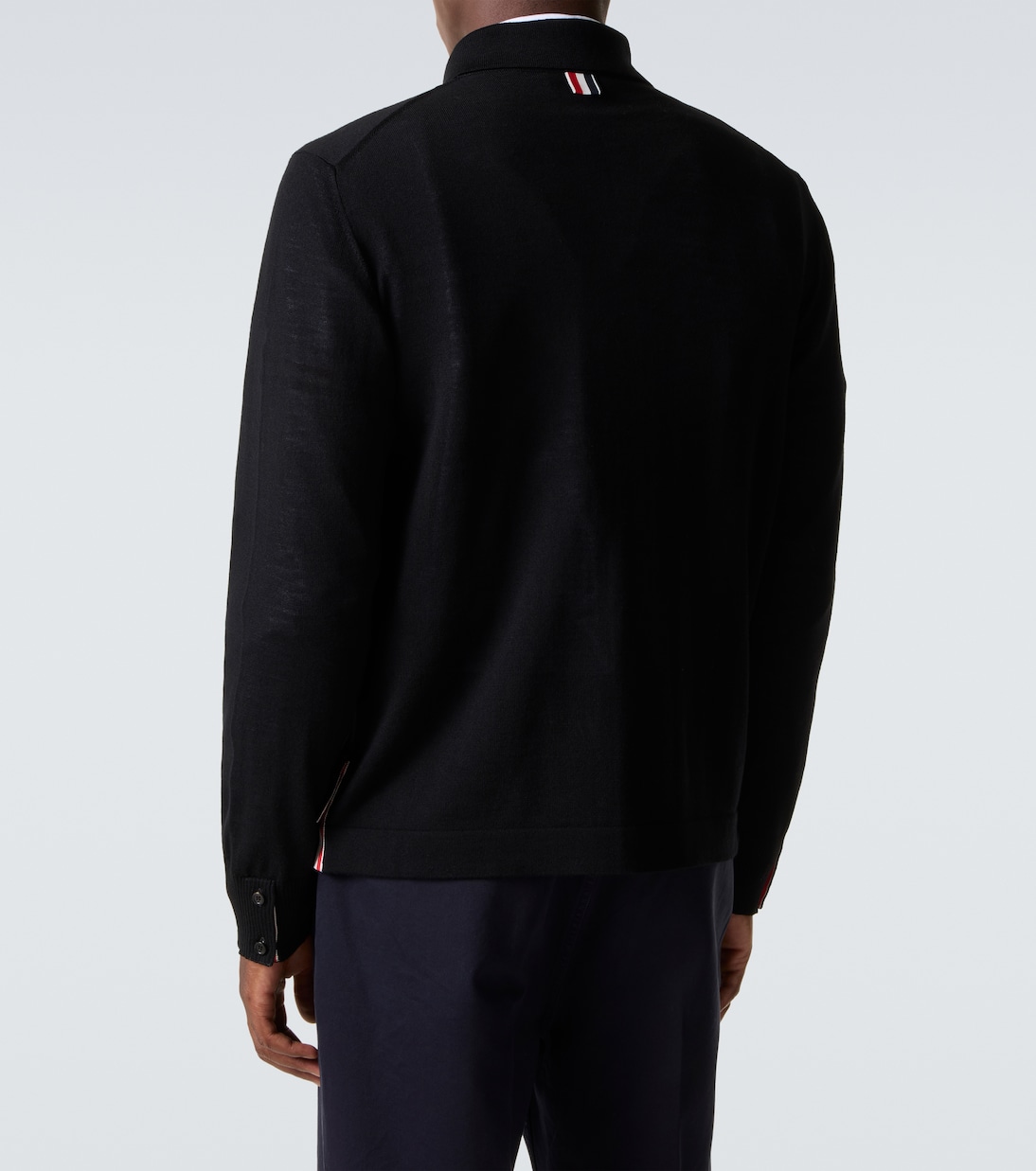 RWB Stripe virgin wool cardigan | Thom Browne