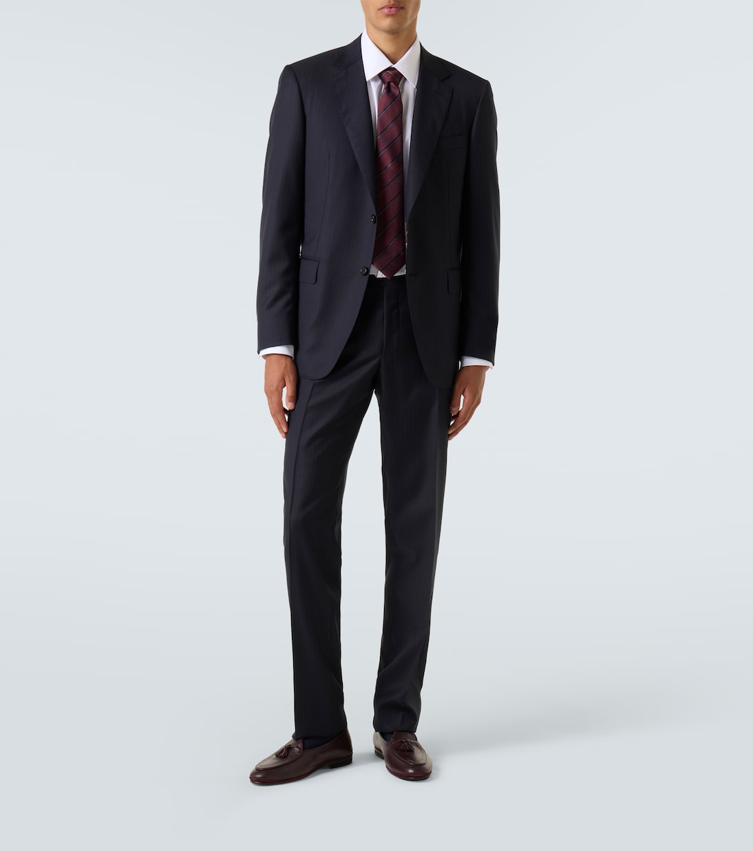Pinstripe wool suit | Canali