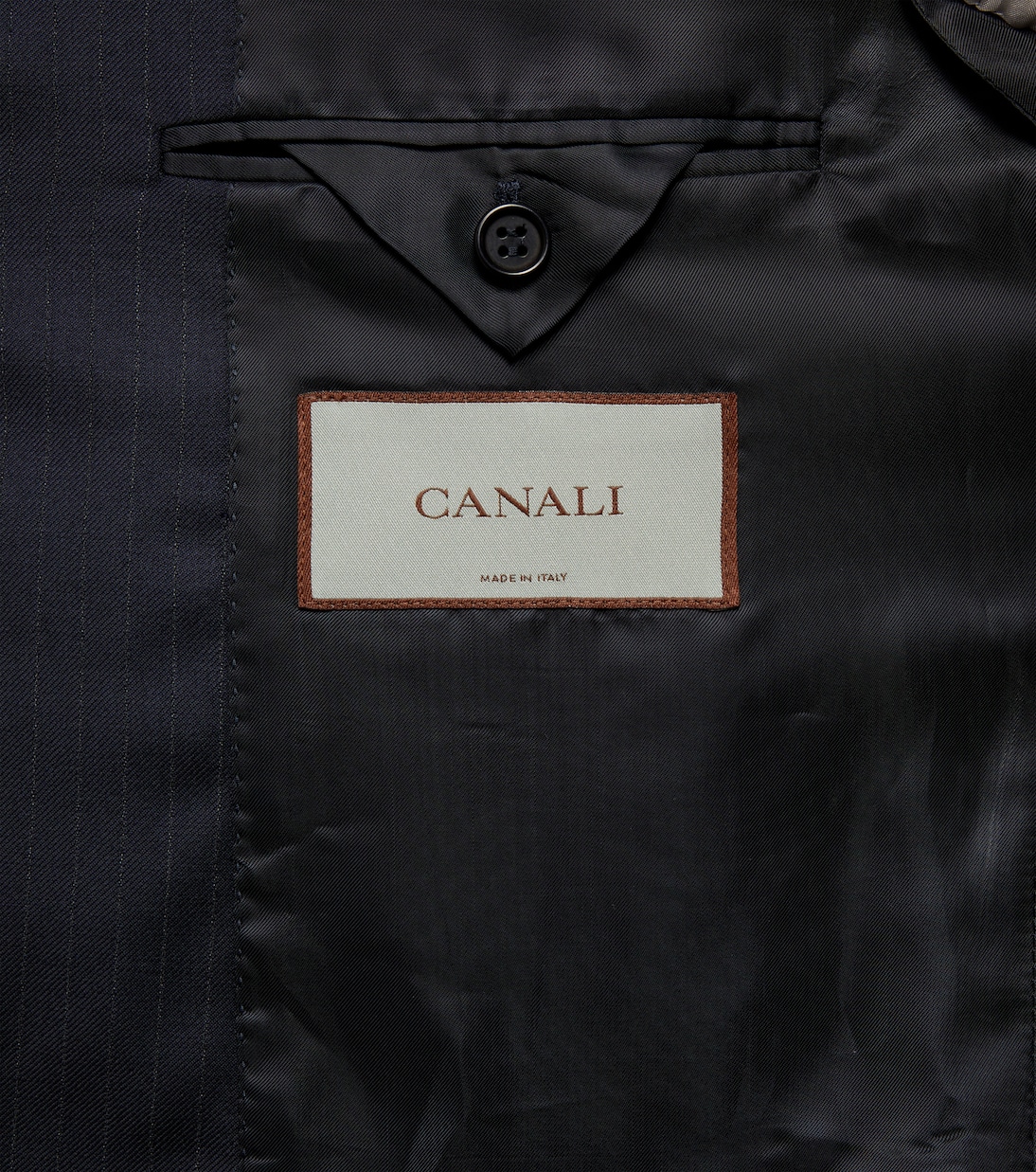 Pinstripe wool suit | Canali