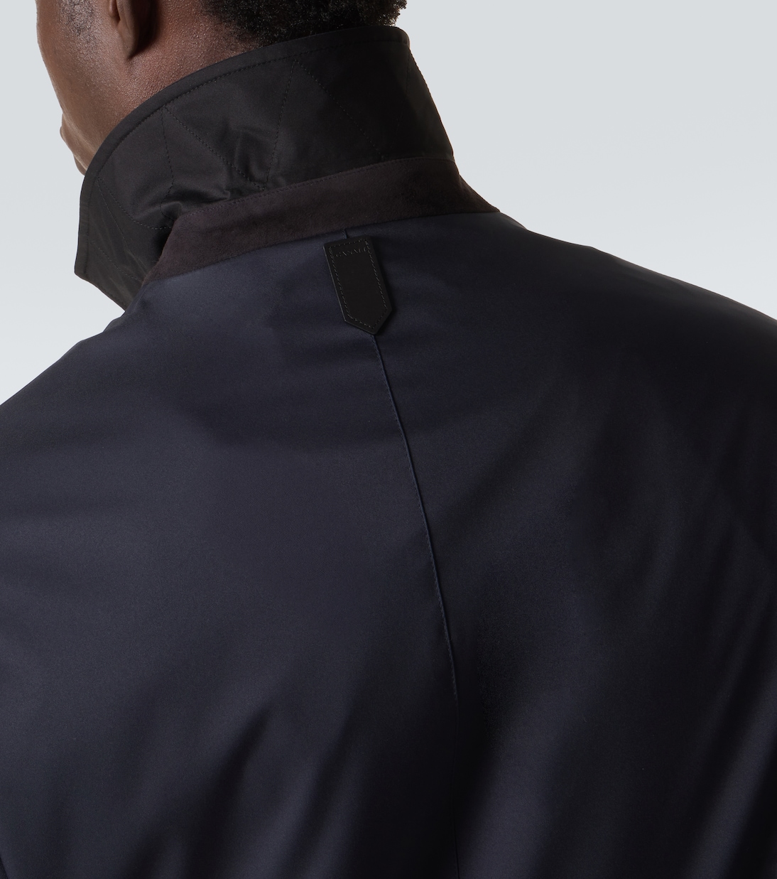 싱글 브레스티드 카 코트 | Canali