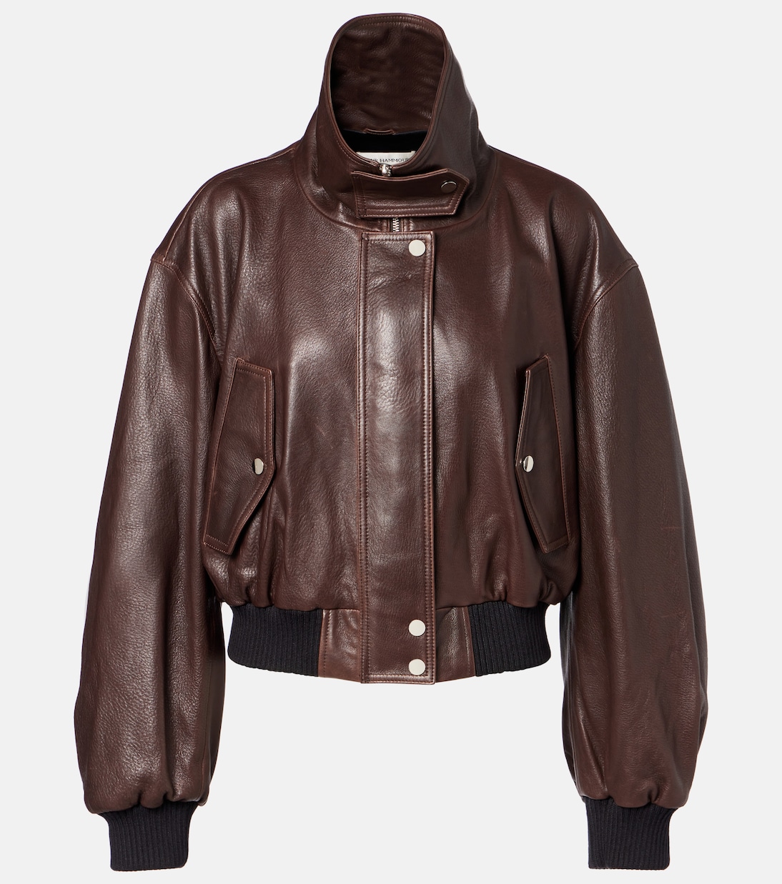 Briar leather bomber jacket | Nour Hammour