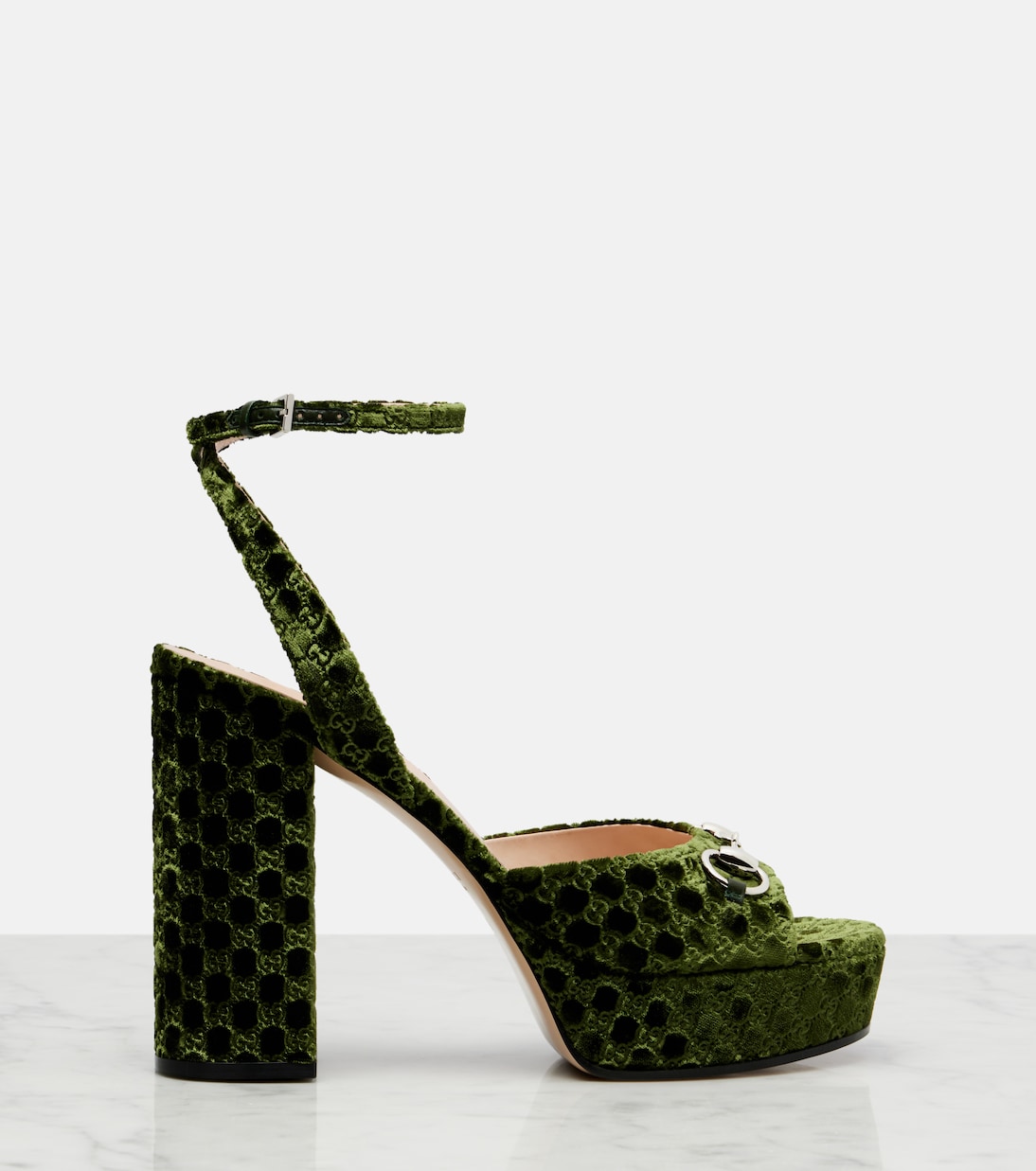 Sandalias con plataforma Lady  GG con Horsebit | Gucci
