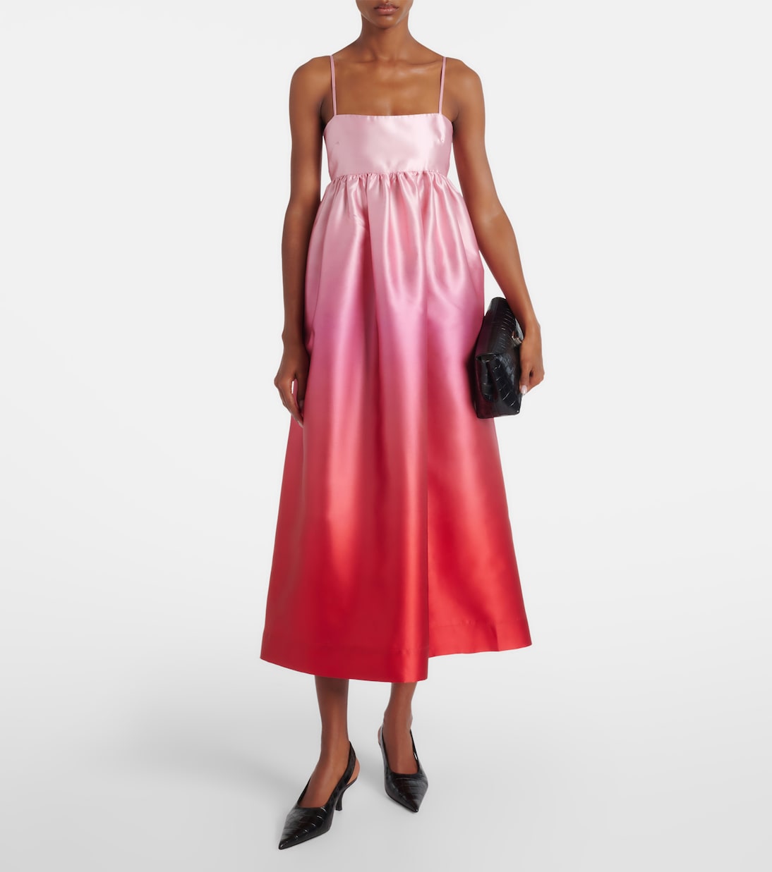 Inez ombré satin cocktail dress | Alémais