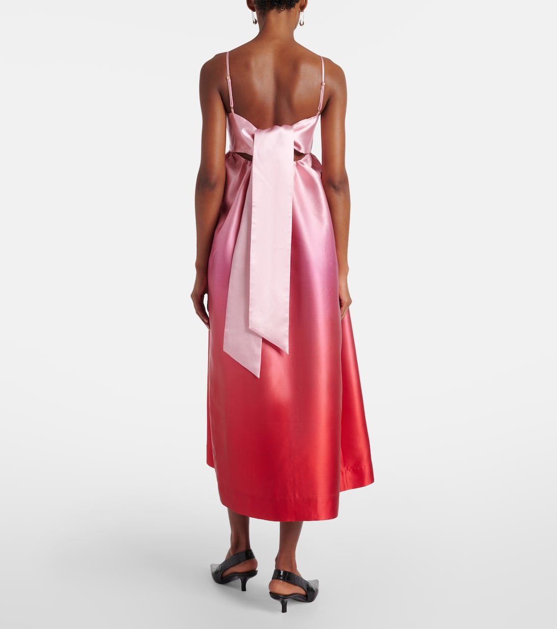 Inez ombré satin cocktail dress | Alémais