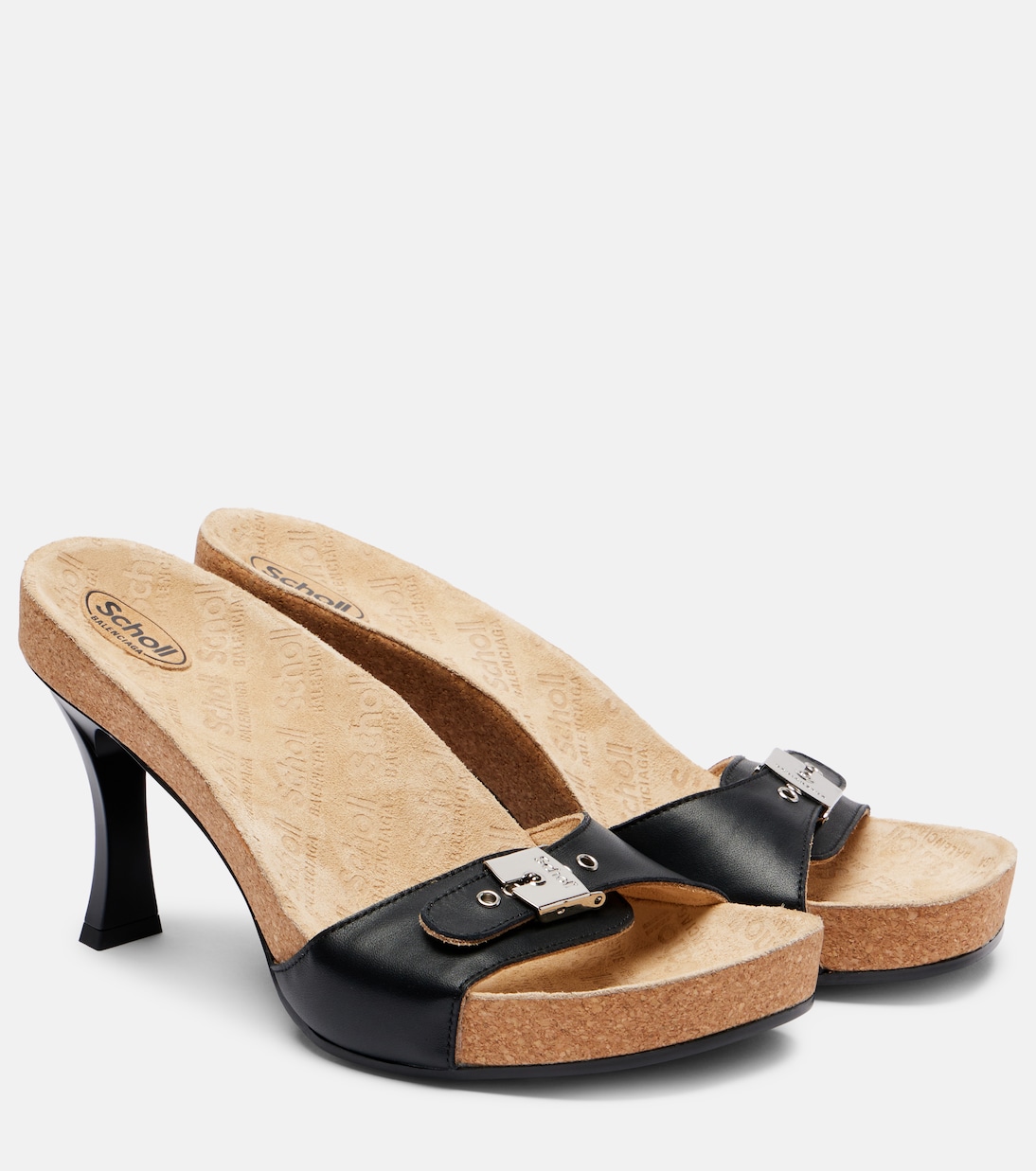 x Scholl - Mules 80 in pelle | Balenciaga