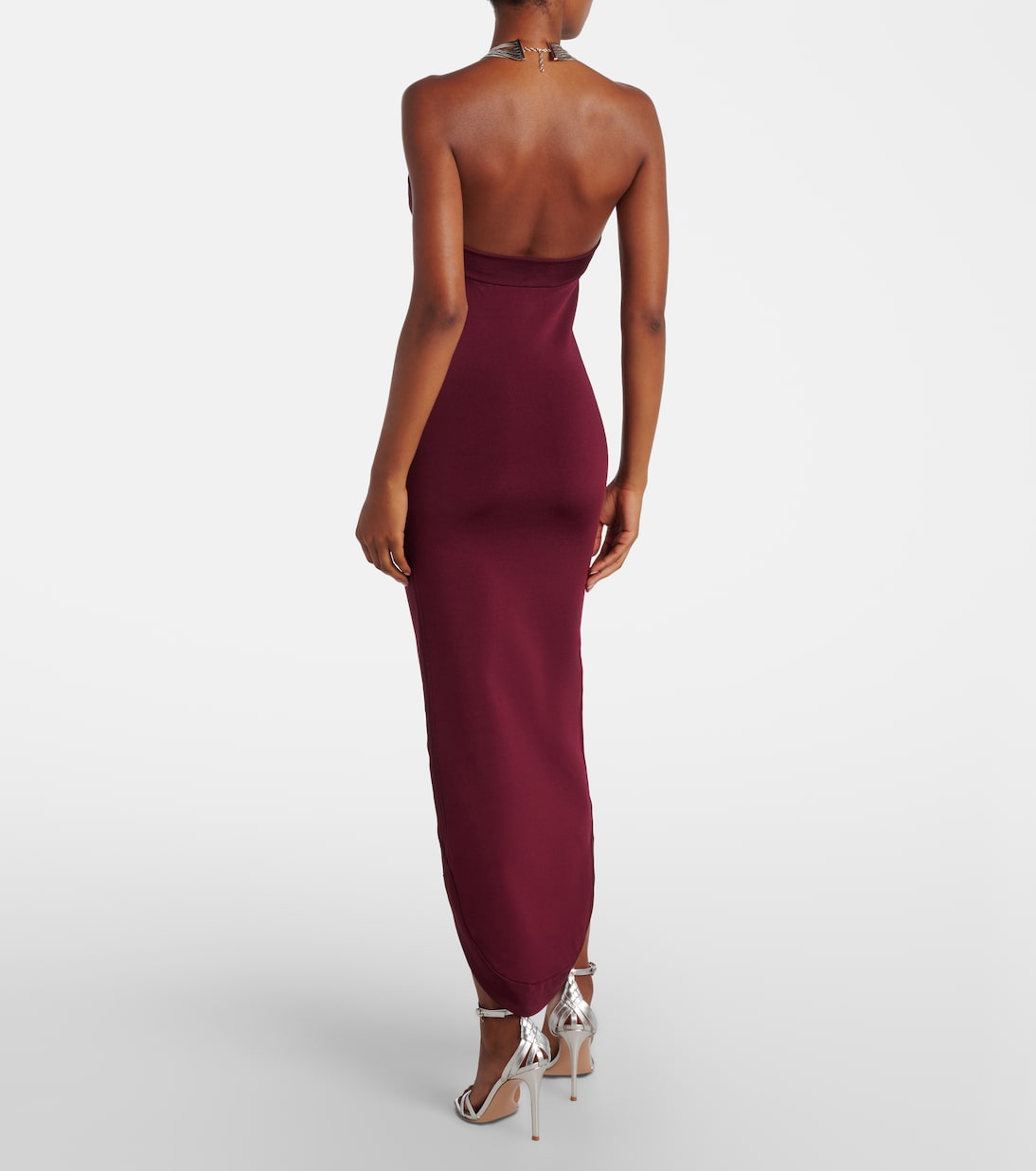 Halterneck midi dress | Galvan