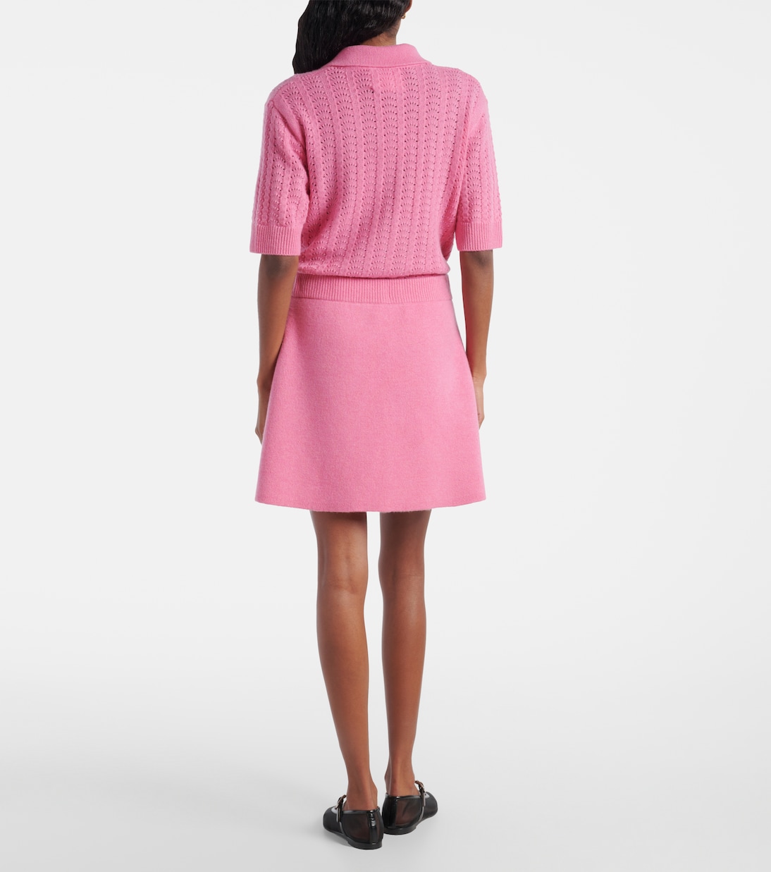 Clare high-rise cashmere miniskirt | Lisa Yang