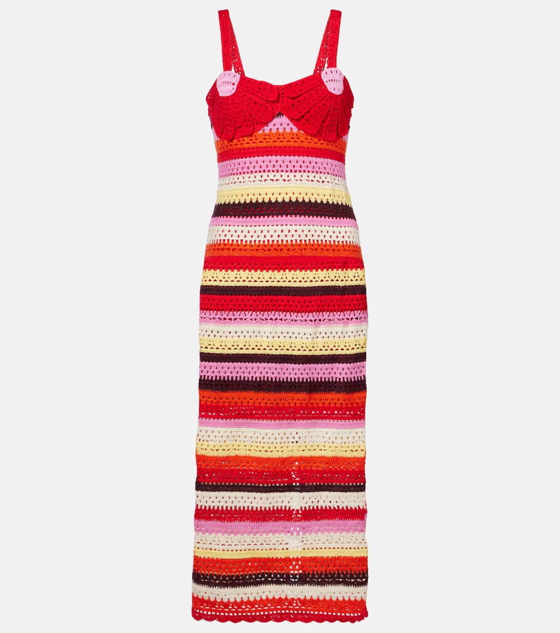 Midikleid aus Häkelstrick | Farm Rio