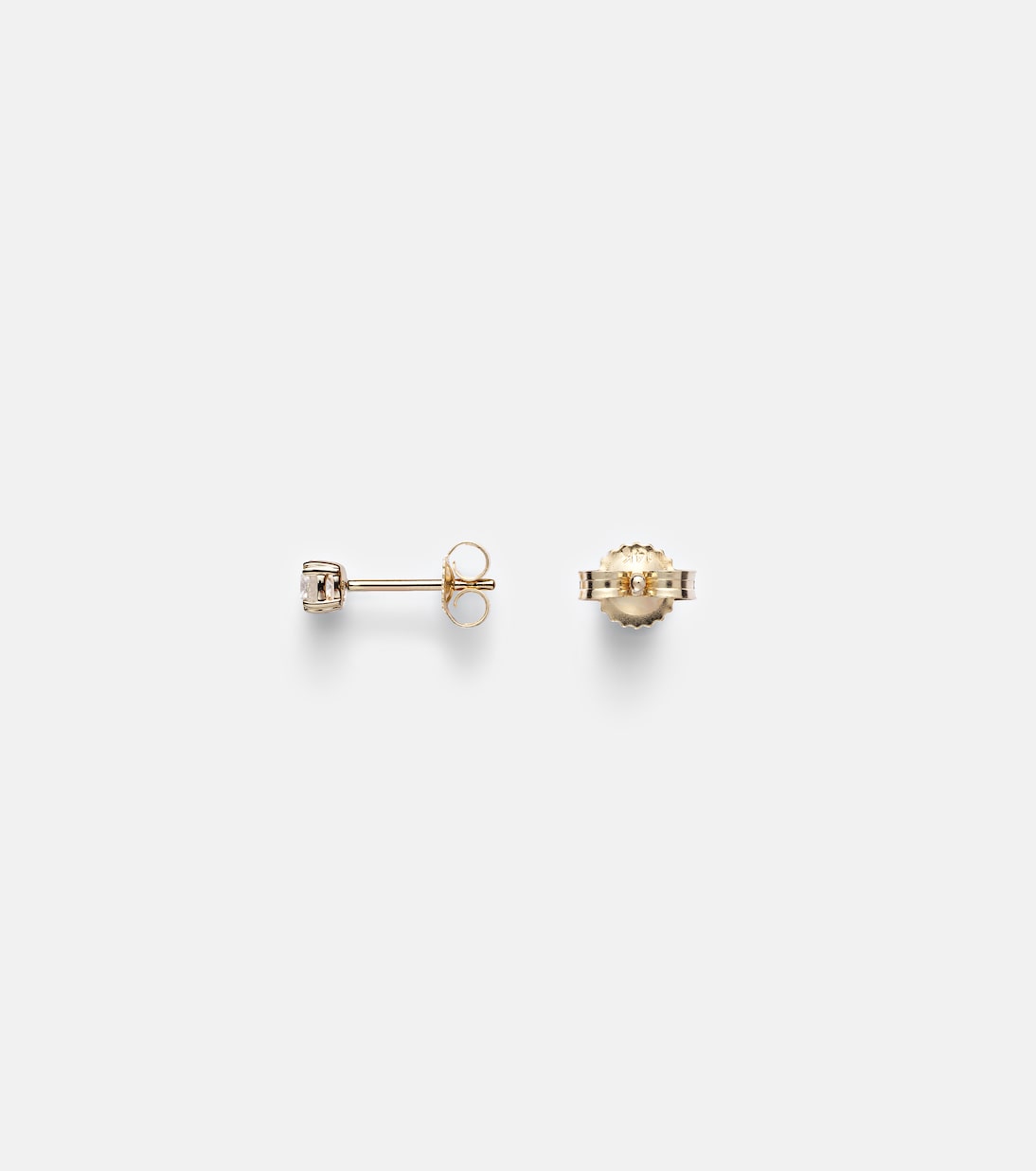 14kt gold earrings with diamonds | Stone and Strand