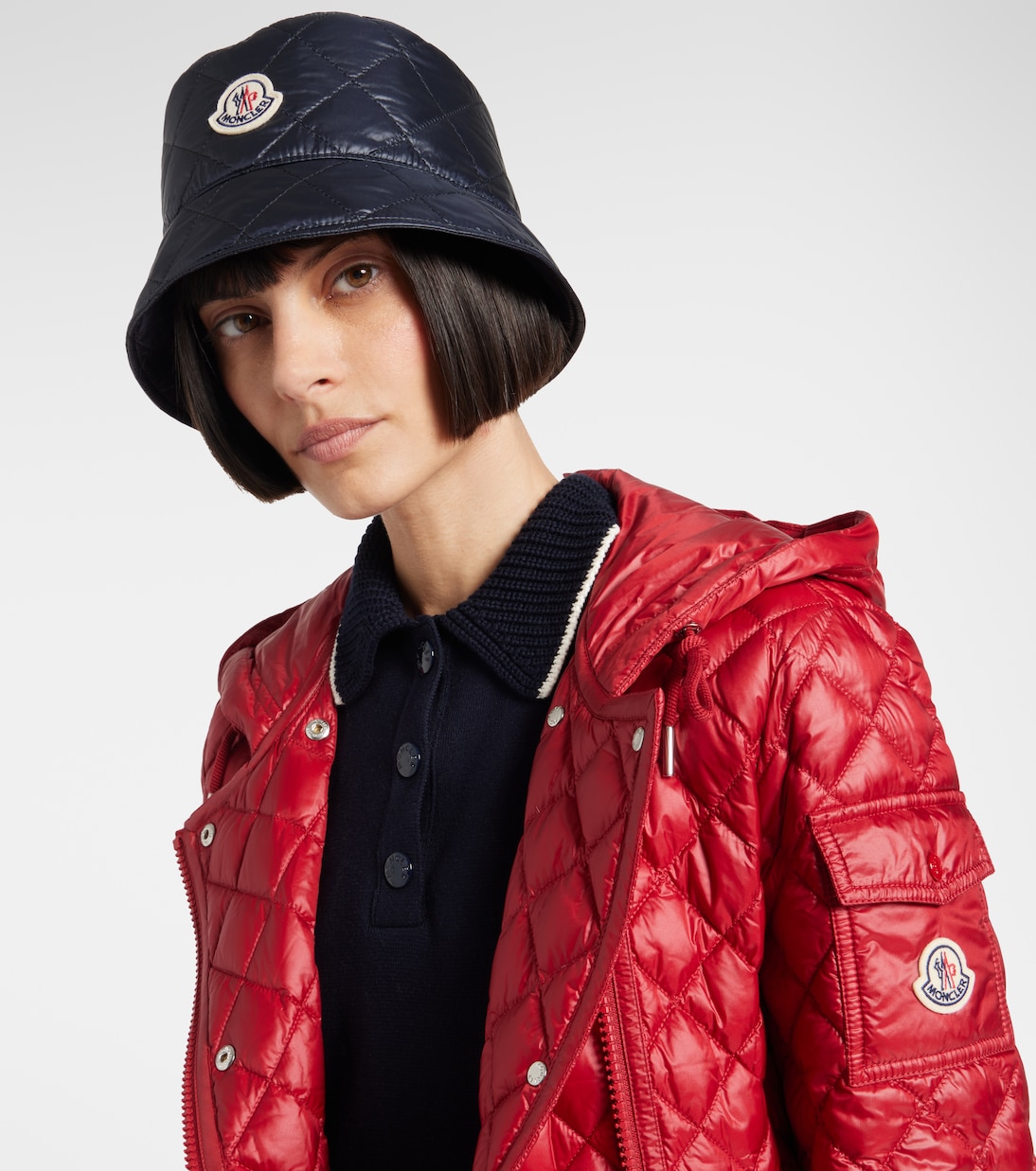 Sombrero de pescador acolchado con logo | Moncler