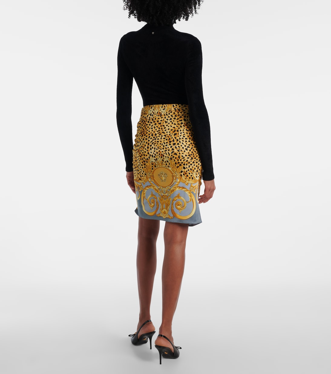 Chenille turtleneck bodysuit | Versace