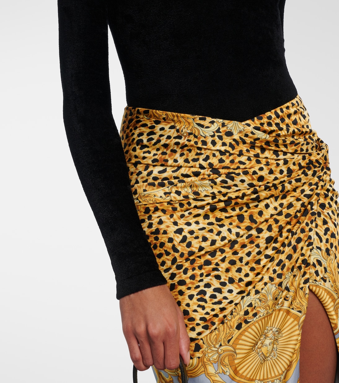 Chenille turtleneck bodysuit | Versace