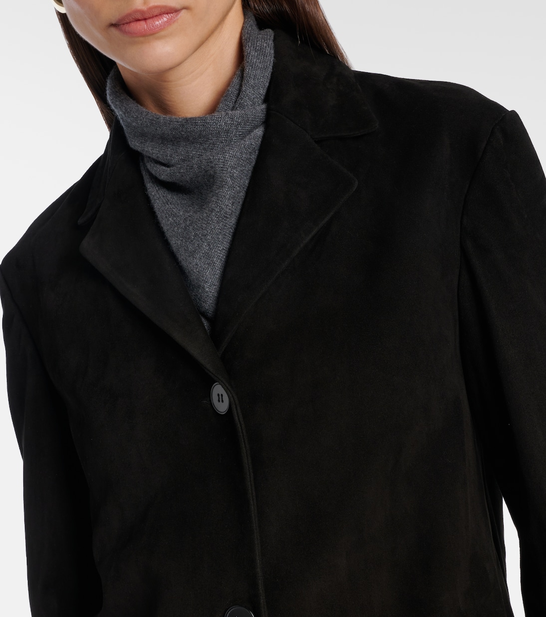 Opus suede blazer | Nour Hammour