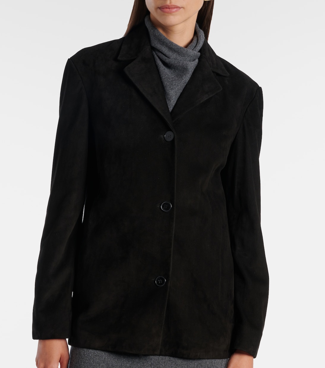 Opus suede blazer | Nour Hammour