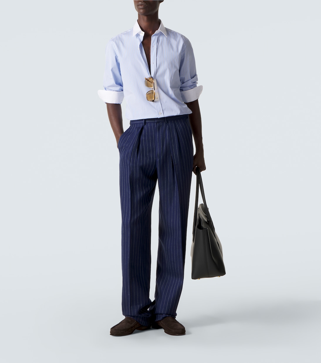Wool, linen, and silk straight pants | Tom Ford