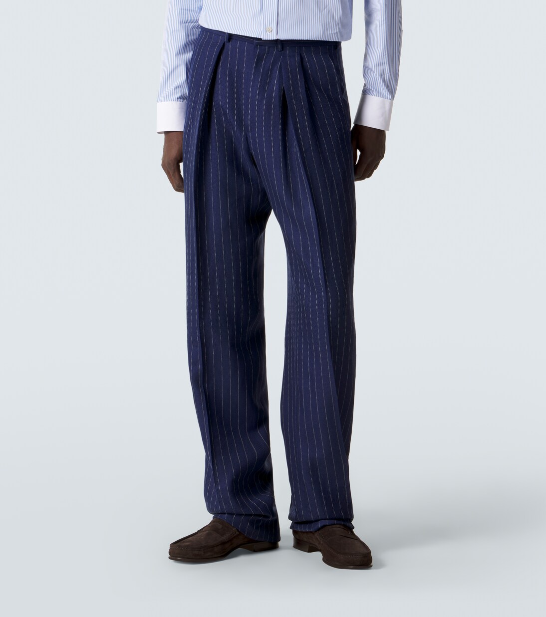 Wool, linen, and silk straight pants | Tom Ford