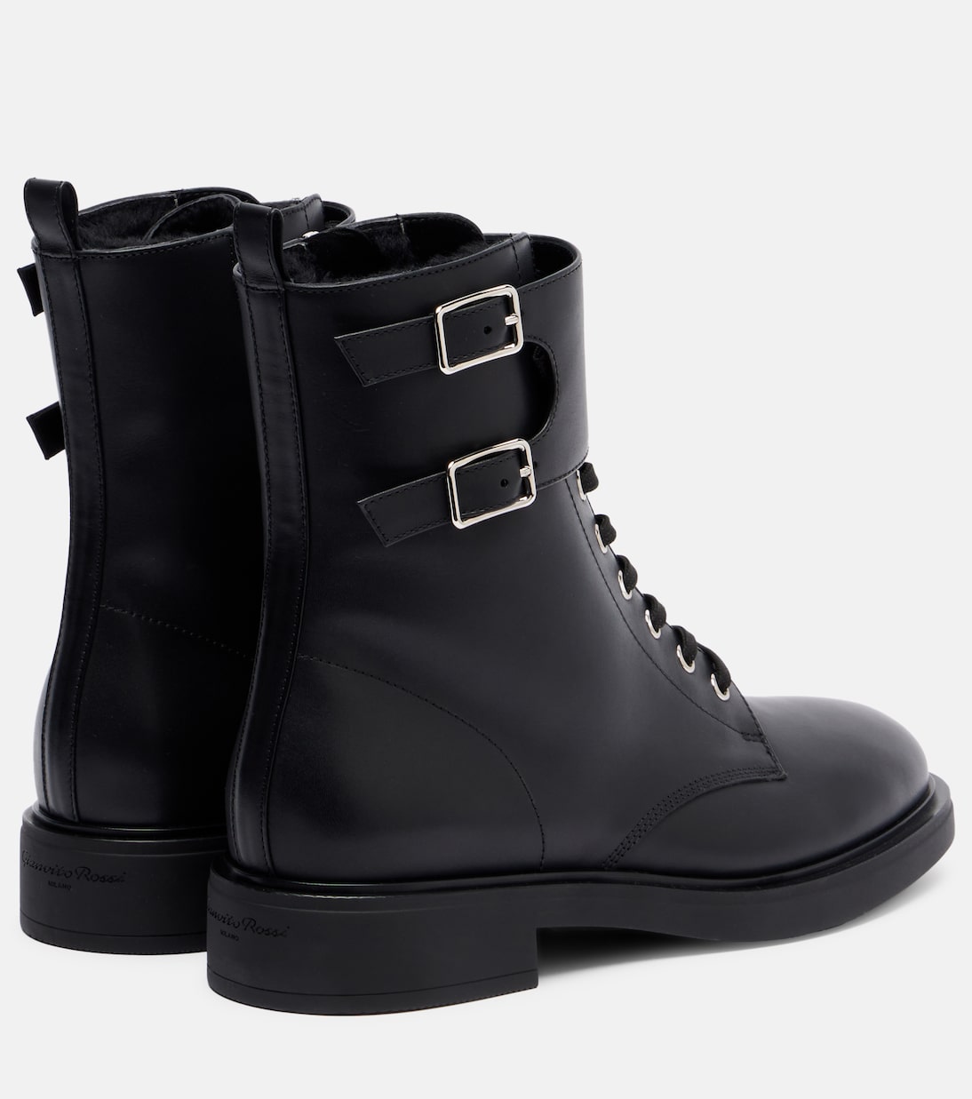 Ripley 레더 컴뱃 부츠 | Gianvito Rossi