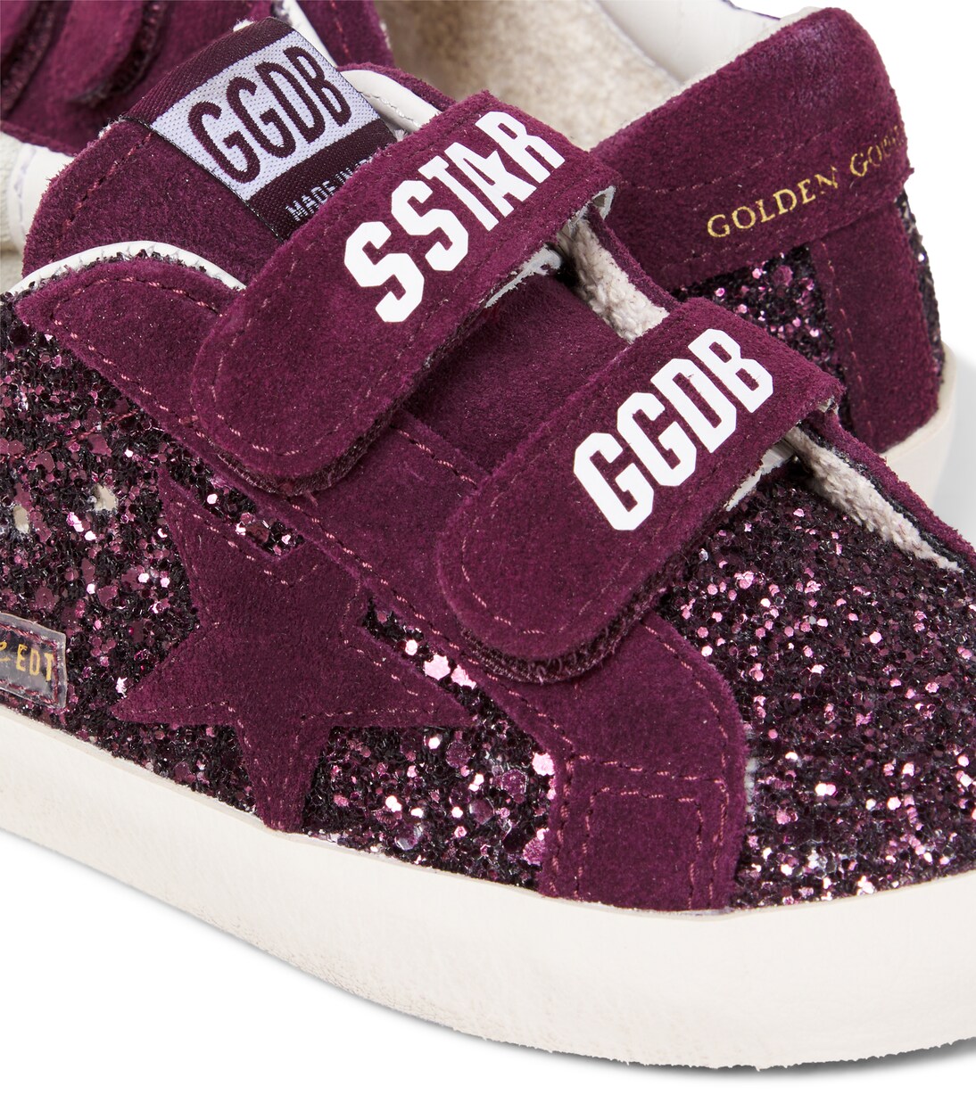 Old School sequined suede sneakers | Golden Goose Kids