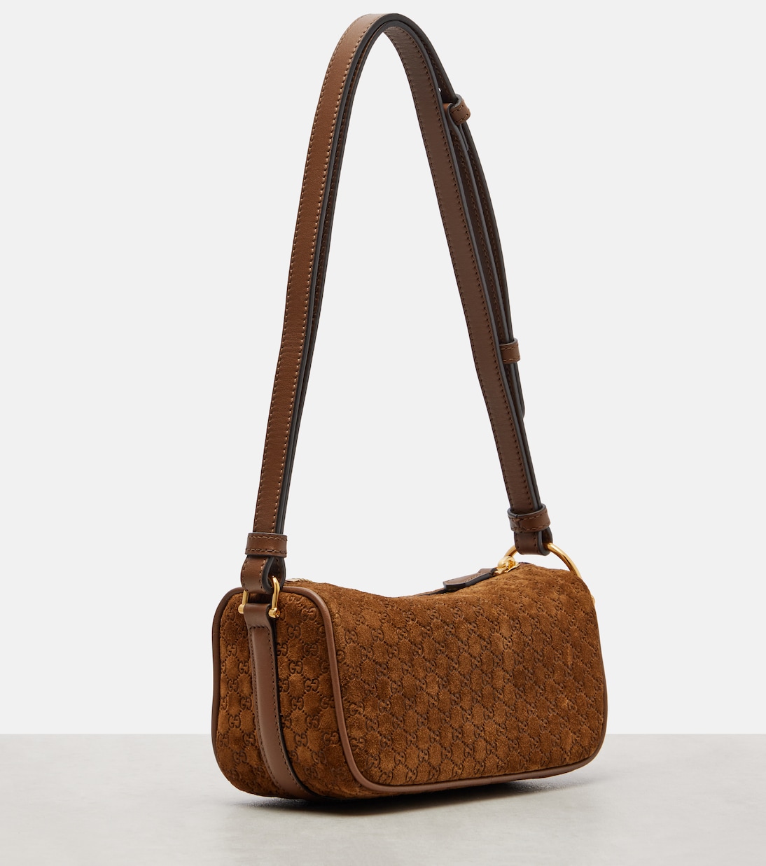 Schultertasche GG aus Veloursleder | Gucci