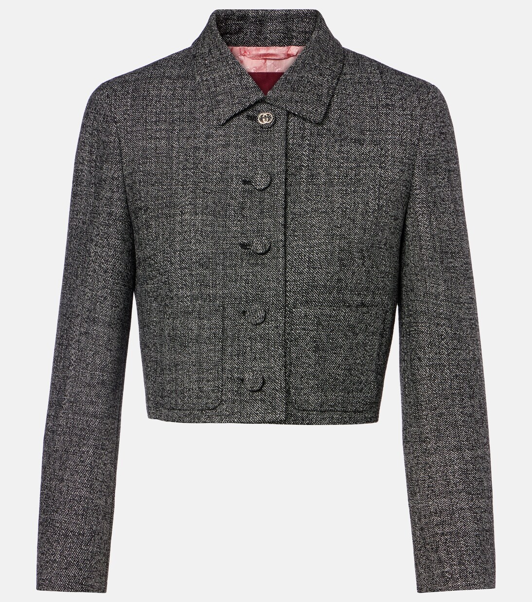 Cropped-Jacke aus Wolle  | Gucci