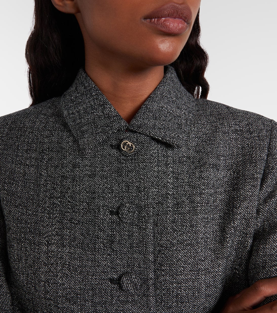 Cropped-Jacke aus Wolle  | Gucci