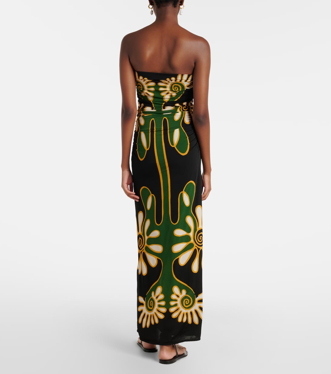 Daphne printed jersey maxi dress | Cala de la Cruz