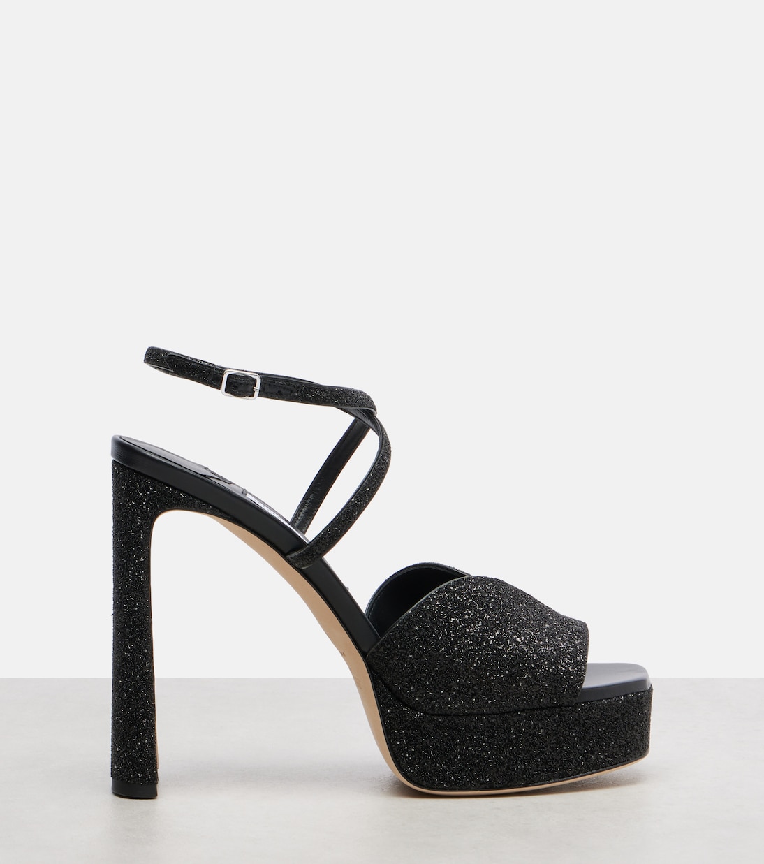 Sandalias con plataforma Karli 125 con glitter | Jimmy Choo