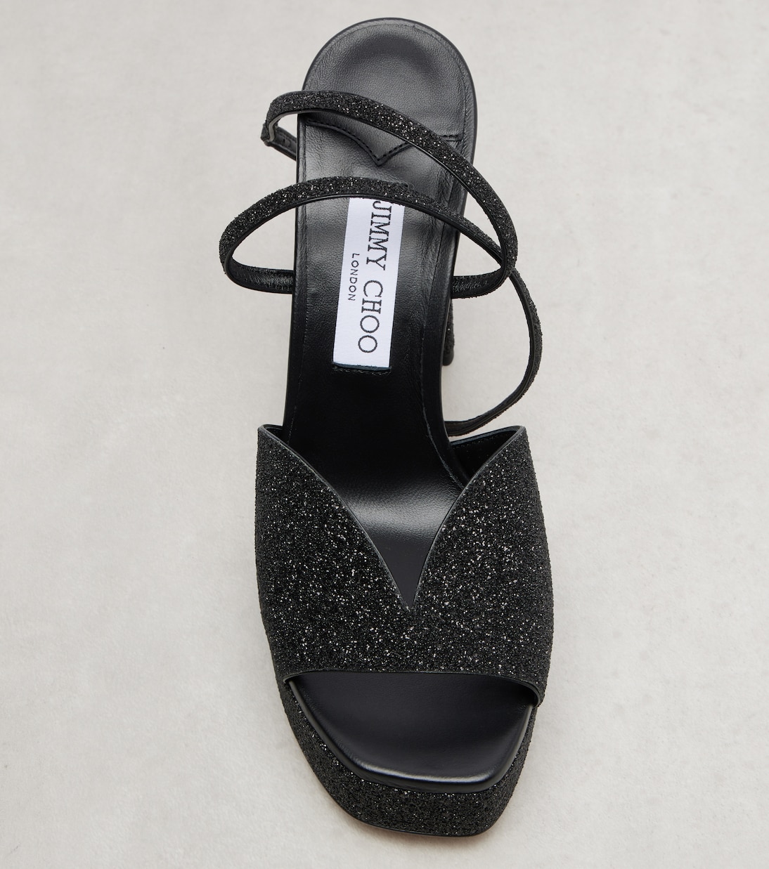 Sandalias con plataforma Karli 125 con glitter | Jimmy Choo