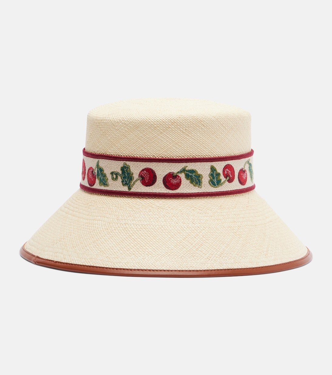 Cherryfic straw bucket hat | Valentino