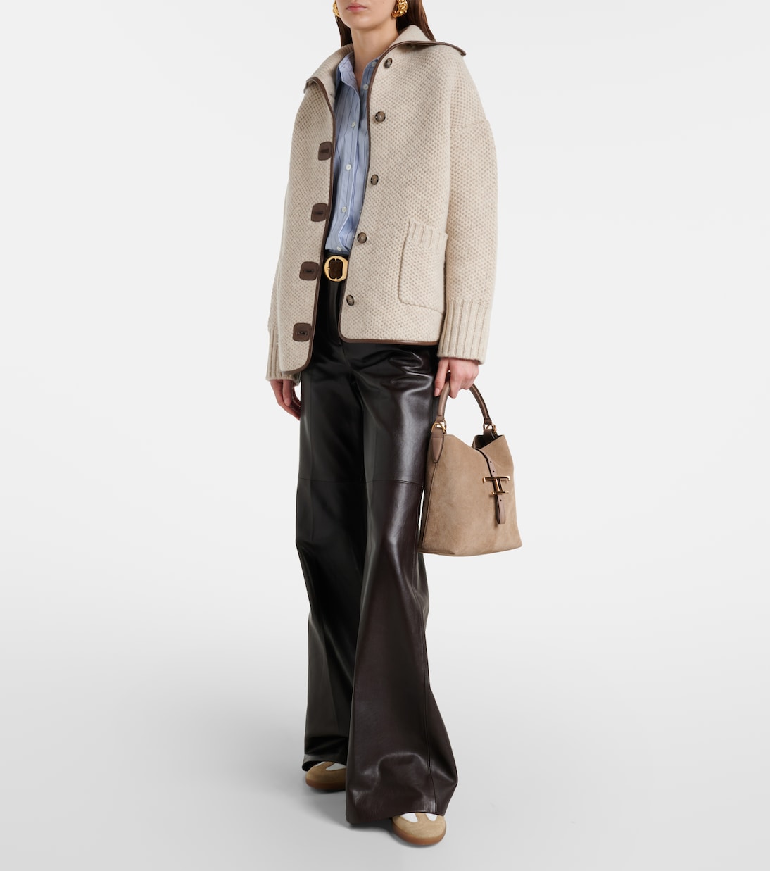 Tote Bag T Timeless aus Veloursleder | Tod's