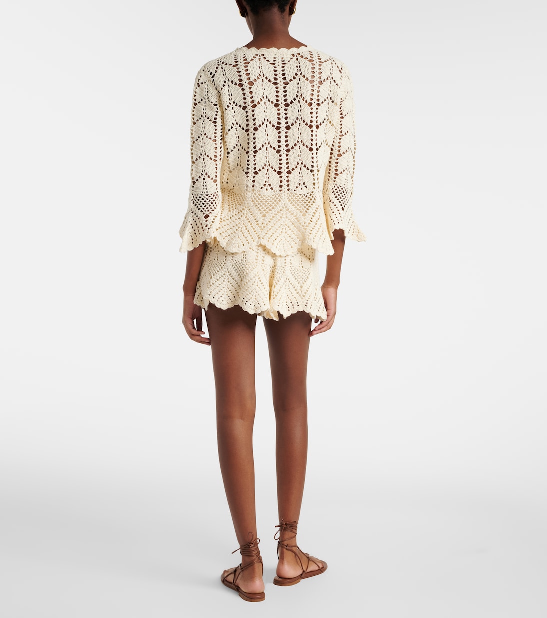 Awaken lace crochet shorts | Zimmermann