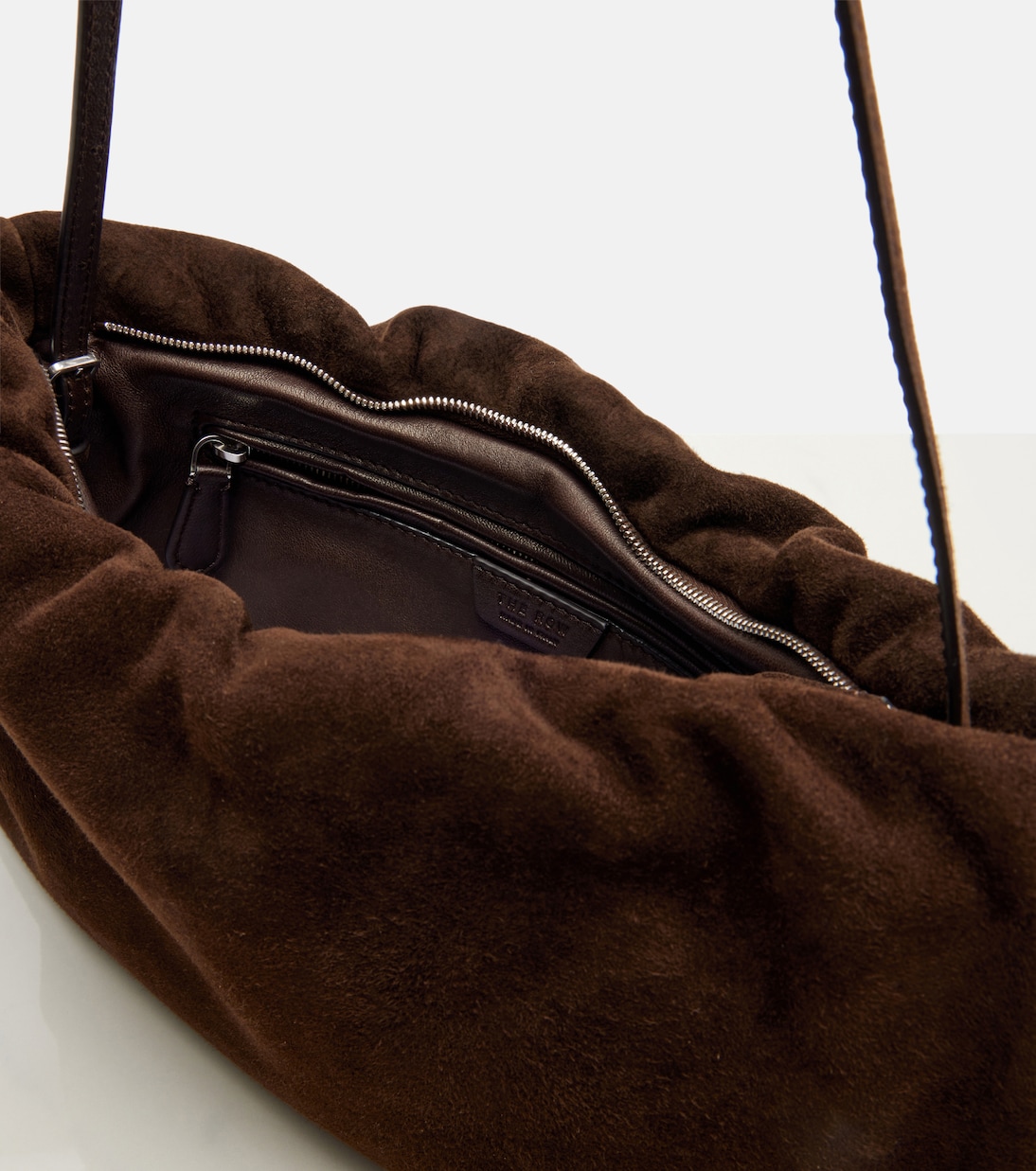 Bourse Medium suede shoulder bag | The Row