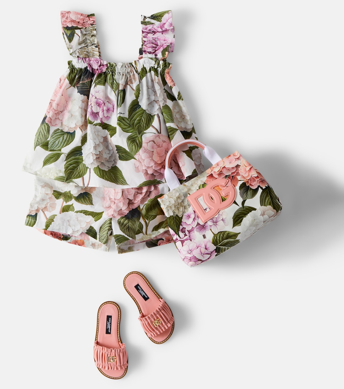 Floral cotton shorts | Dolce&Gabbana Kids