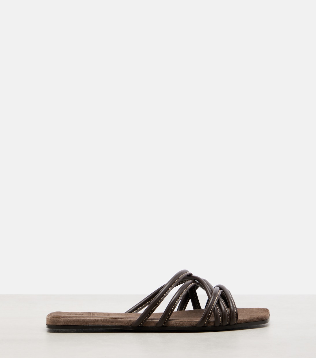 Pantoletten aus Leder | Brunello Cucinelli