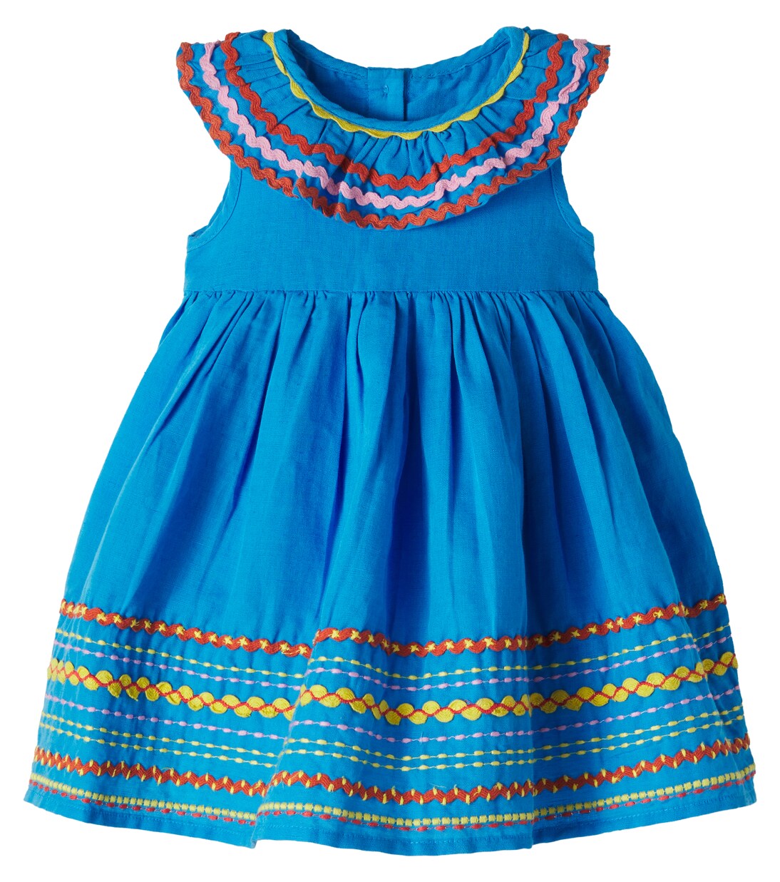 Baby embroidered linen and cotton dress | Stella McCartney Kids